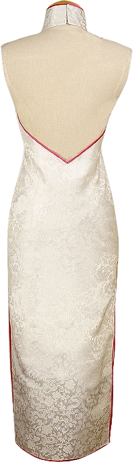 110285 - Backless Halter Neck Chinese Dress
